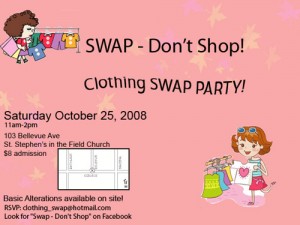 Invitación Fashion Swap Party
