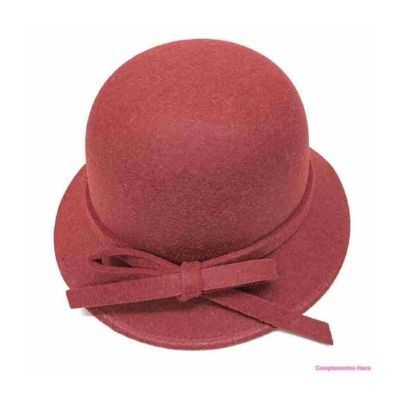 sombrero rosa con lazo
