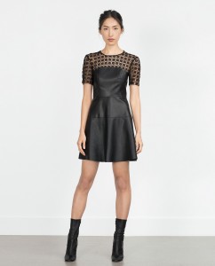 Vestido Zara efecto piel