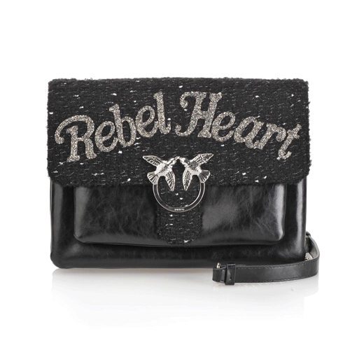 bolso con logo rebel heart