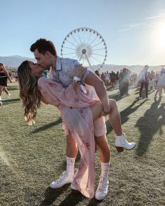vestido rosa coachella
